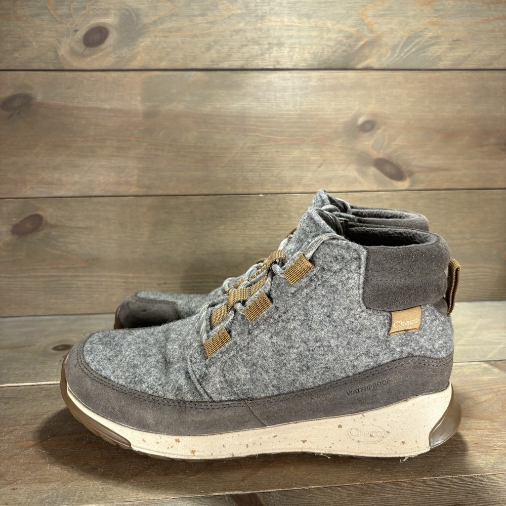chaco borealis ledge womens size 8 shoes gray wool waterproof chukka boots